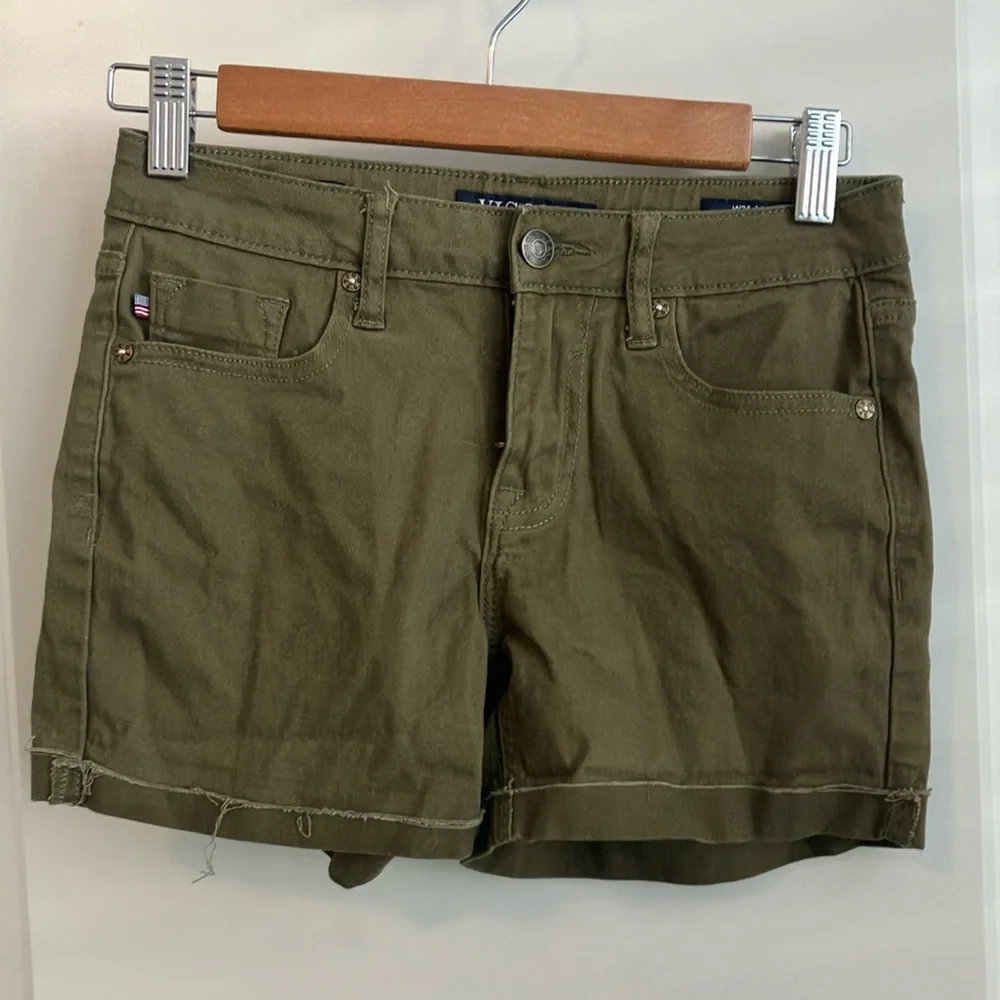 Vigoss Jeans Marley mid rise Olive Green Women's Shorts